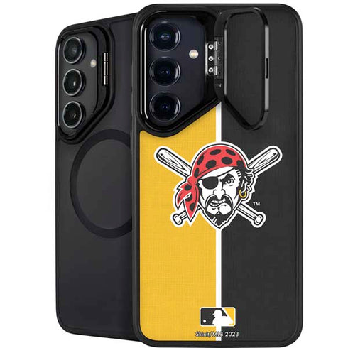MLB Pittsburgh Pirates Split Galaxy S24 FE Kickstand Case